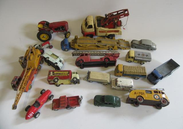 Playworn vehicles by Dinky Image