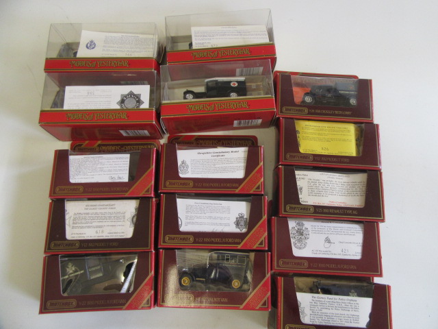 Fifteen Lledo Days Gone Police Vans with certificates Image