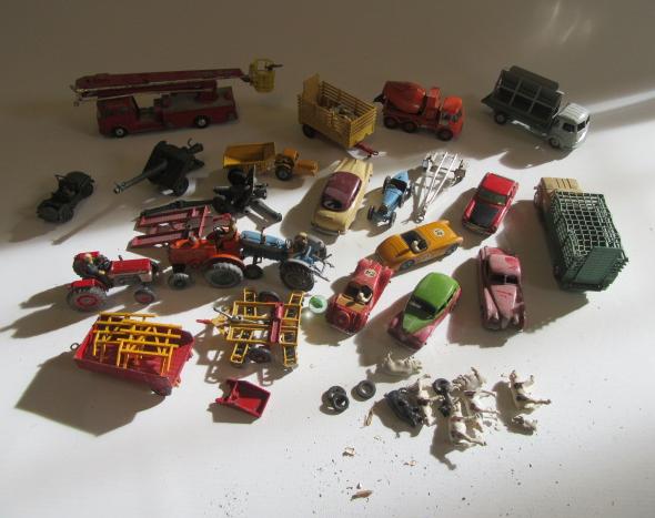 Playworn vehicles by Corgi Image