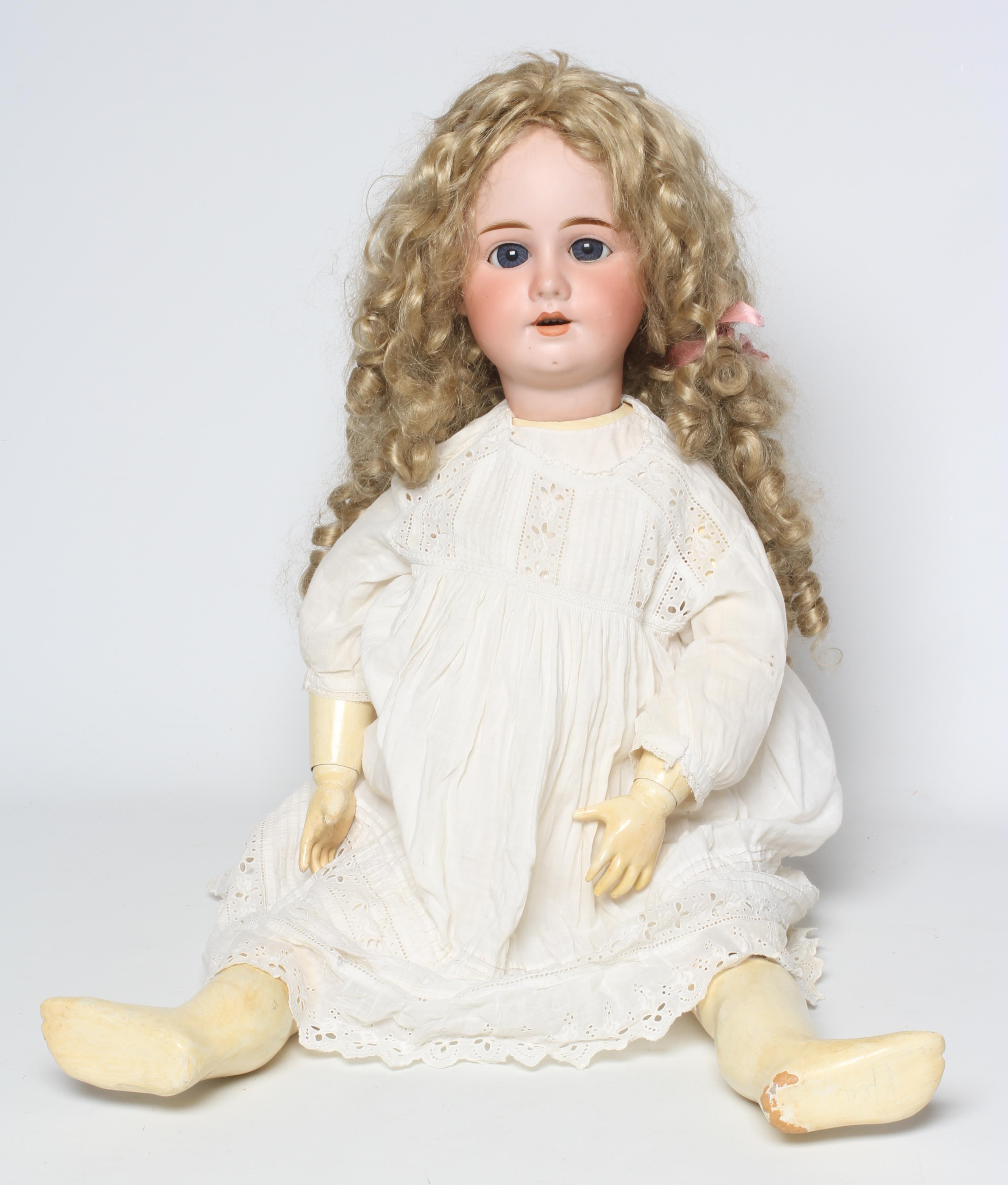 A large bisque socket head doll Image