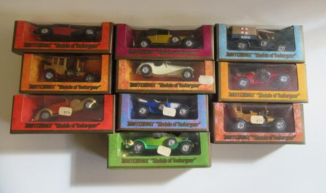 Ten Matchbox Models of Yesteryear including a Packard Victoria Image
