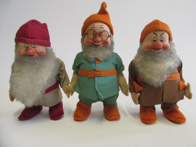 Three pre-war Chad Valley dwarfs Image