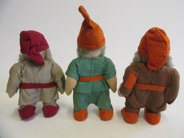 Three pre-war Chad Valley dwarfs Image