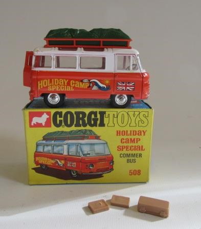 Corgi 508 Holiday Camp Special Commer Bus Image