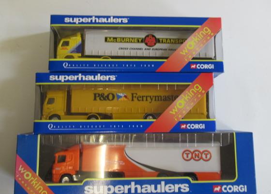 Corgi Super Haulers Scania T.N.T. Renual P&O Volvo McBurney Image