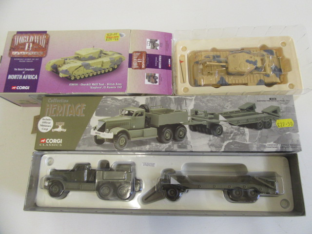 Corgi Diamond T Tank Transporter and Churchill M3 Tank Image