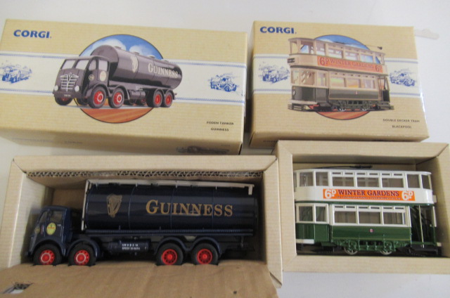 Corgi Blackpool Tram and Foden Guinness Tanker Image