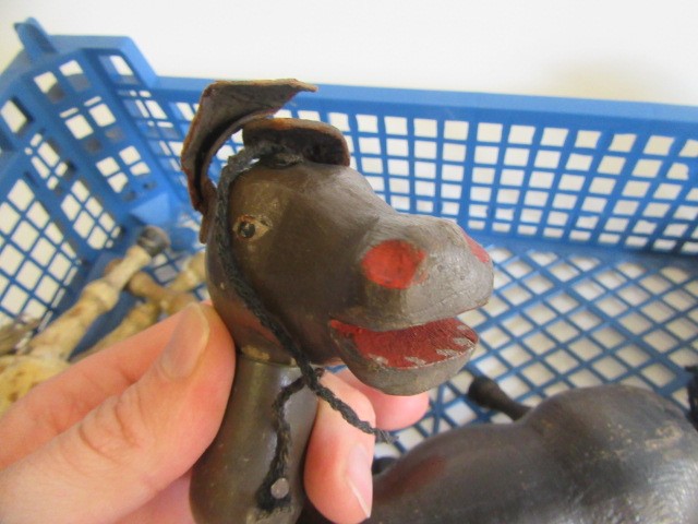 Four early 20th century Schoenhut wooden animals Image