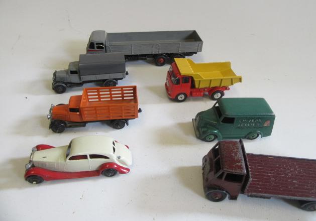 Unboxed Dinky vehicles including Chivers Jellies van Image