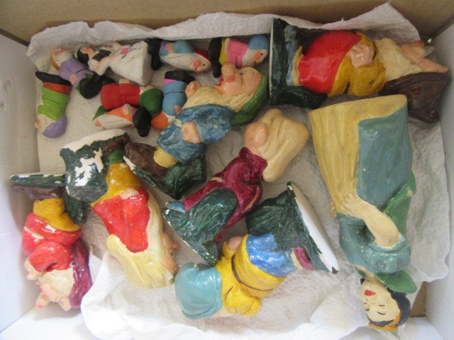 Five bisque snow babies Image