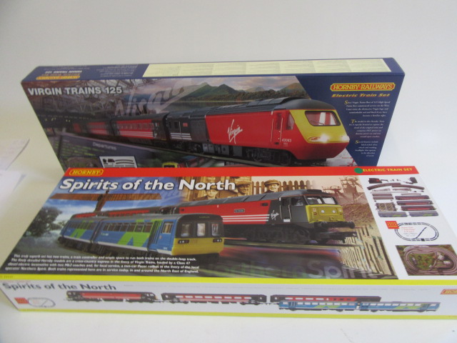 Two Hornby train sets Spirits of the North and Virgin Trains 125 Image
