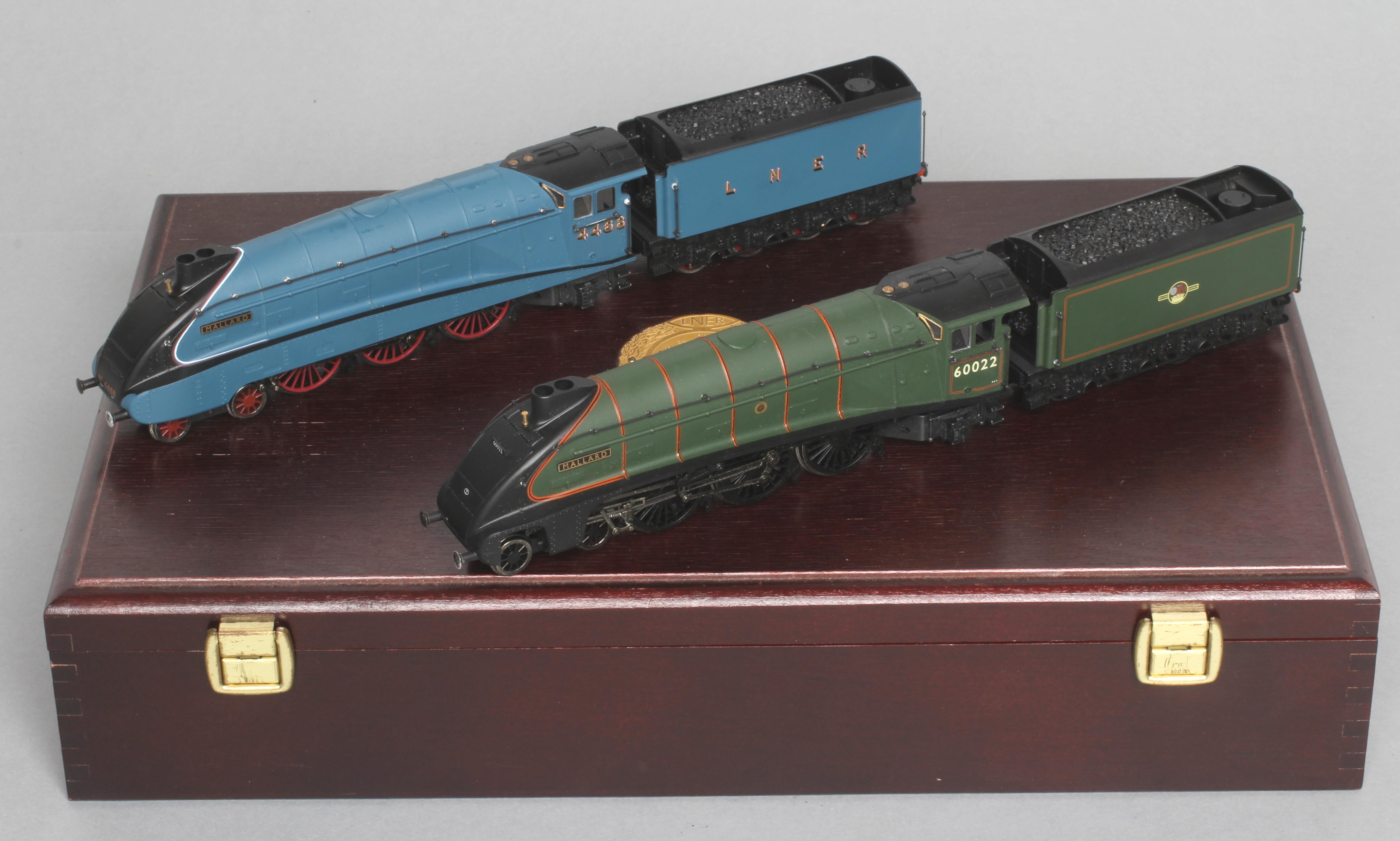 Two Bachmann  A4 Mallard locomotives Image