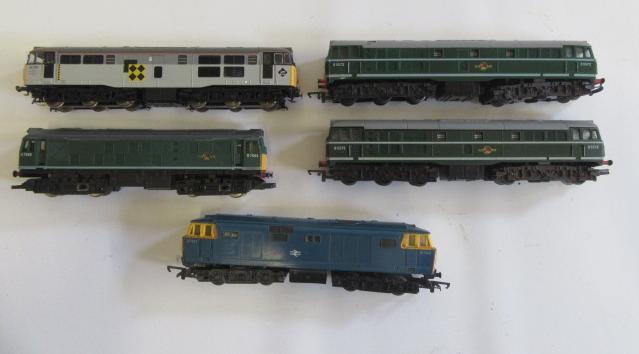 Five Hornby diesel locomotives comprising Hymek Image