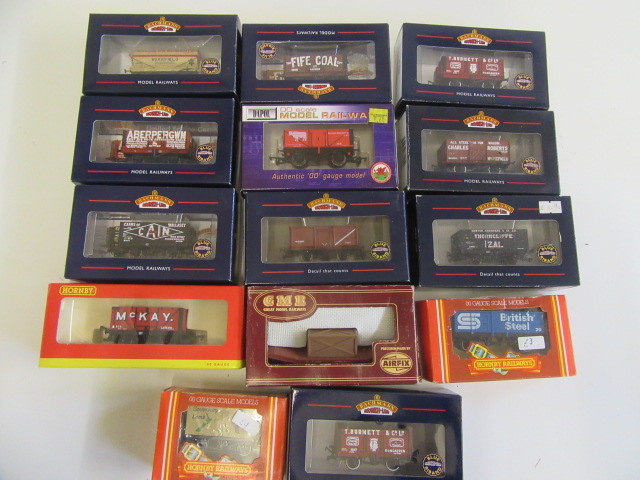 Fourteen goods wagons by Bachmann Image