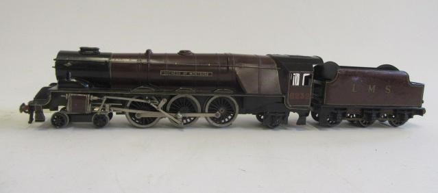 Bassett Lowke three rail electric 4-6-2 Duchess of Montrose finished in L.M.S. lined maroon Image