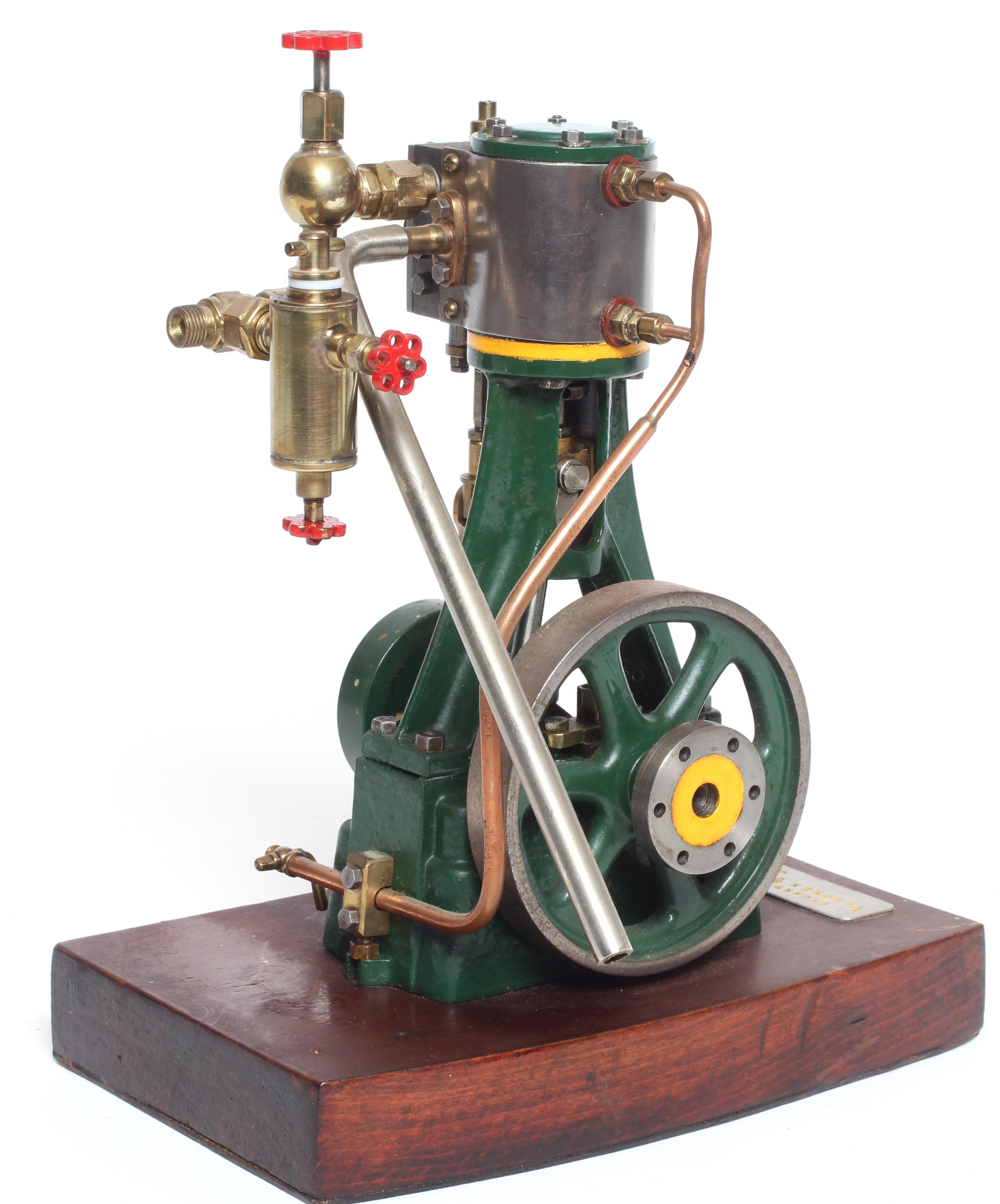 Stuart Models A7 vertical single cylinder steam engine fitted with cylinder drain cock and Image