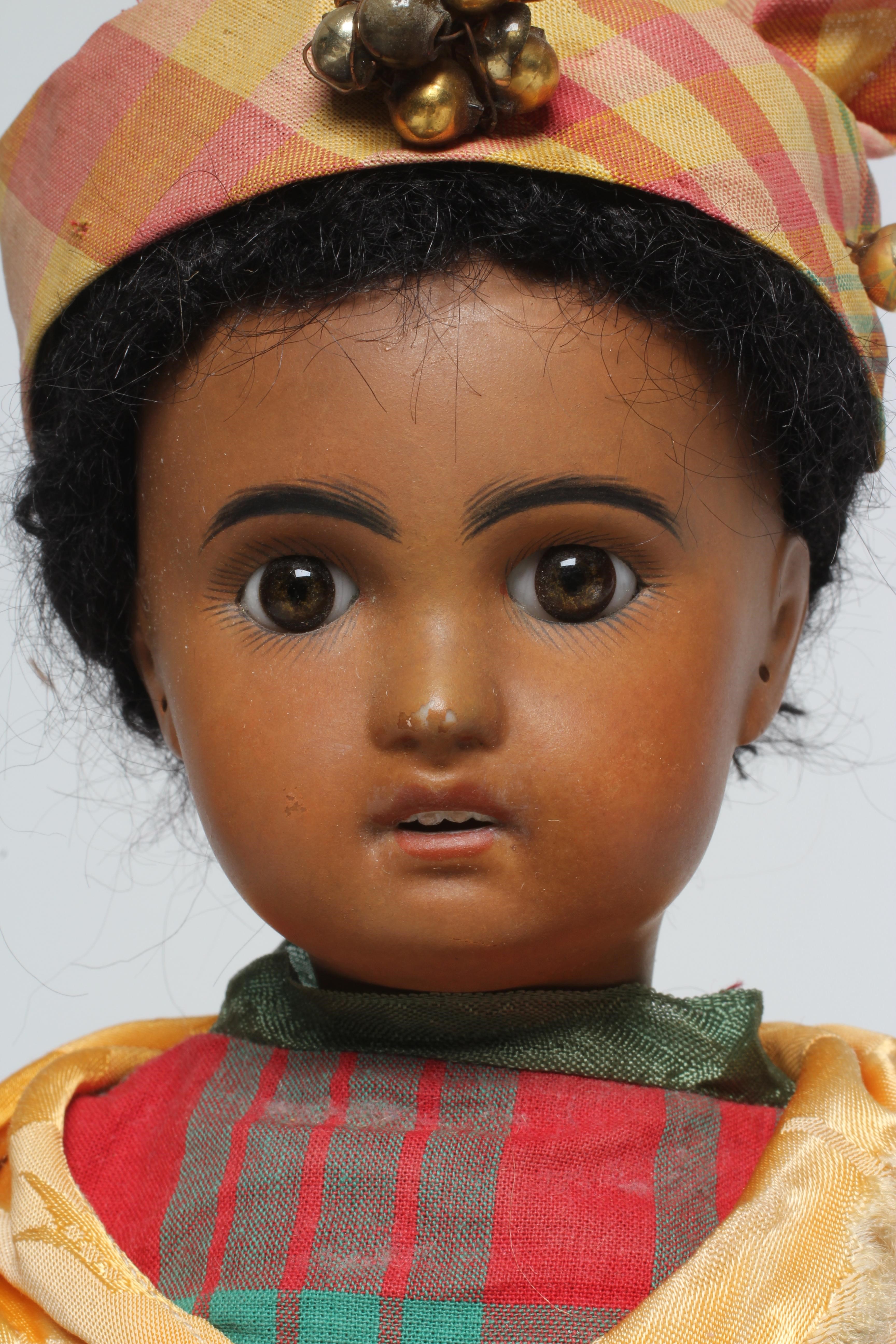 A possibly Jumeau bisque socket head mulatto doll Image