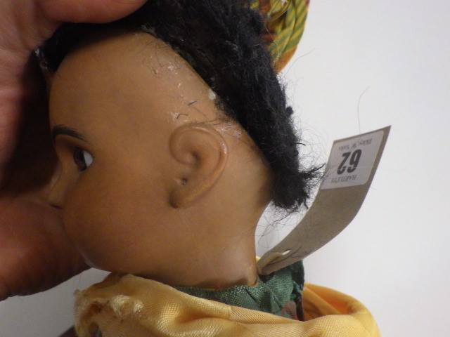 A possibly Jumeau bisque socket head mulatto doll Image