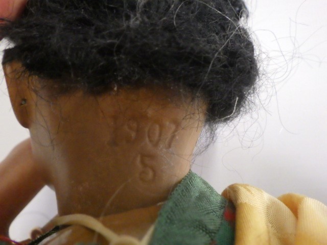 A possibly Jumeau bisque socket head mulatto doll Image