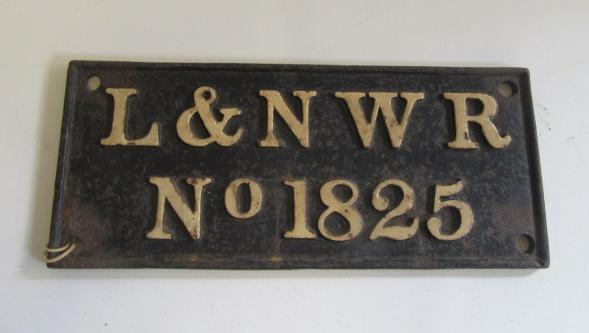An L.N.W.R. tender plate No 1825 Image