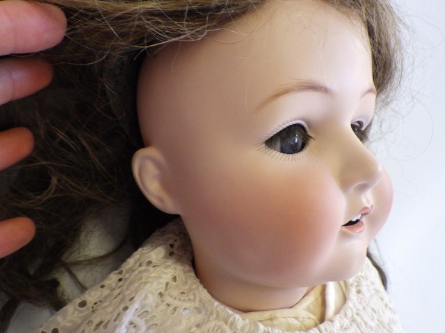 A large Heubach bisque socket head doll Image