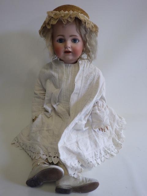 A J.D. Kestner bisque socket head character doll Image