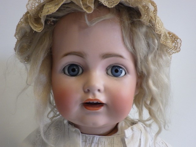 A J.D. Kestner bisque socket head character doll Image