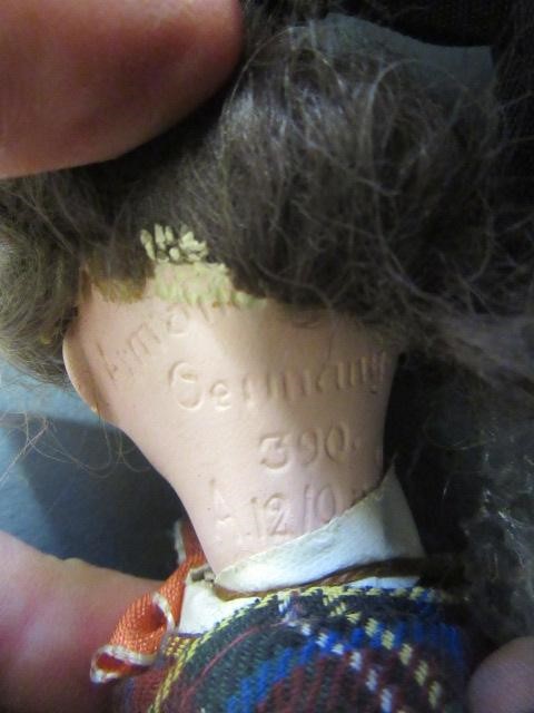 Three Scottish Armand Marseille bisque socket head dolls Image