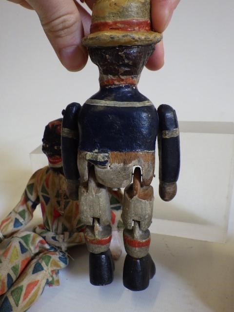 A Victorian wooden sailor boy doll Image