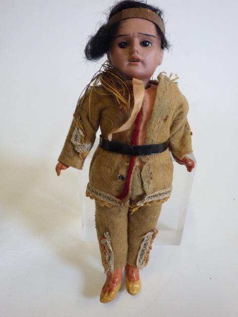 A German bisque socket head Native American doll Image
