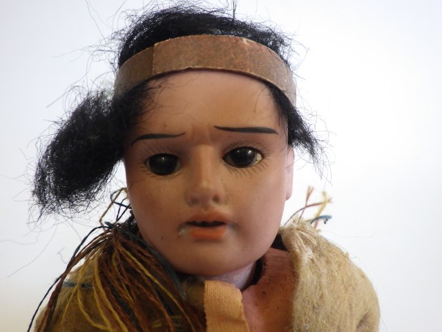 A German bisque socket head Native American doll Image