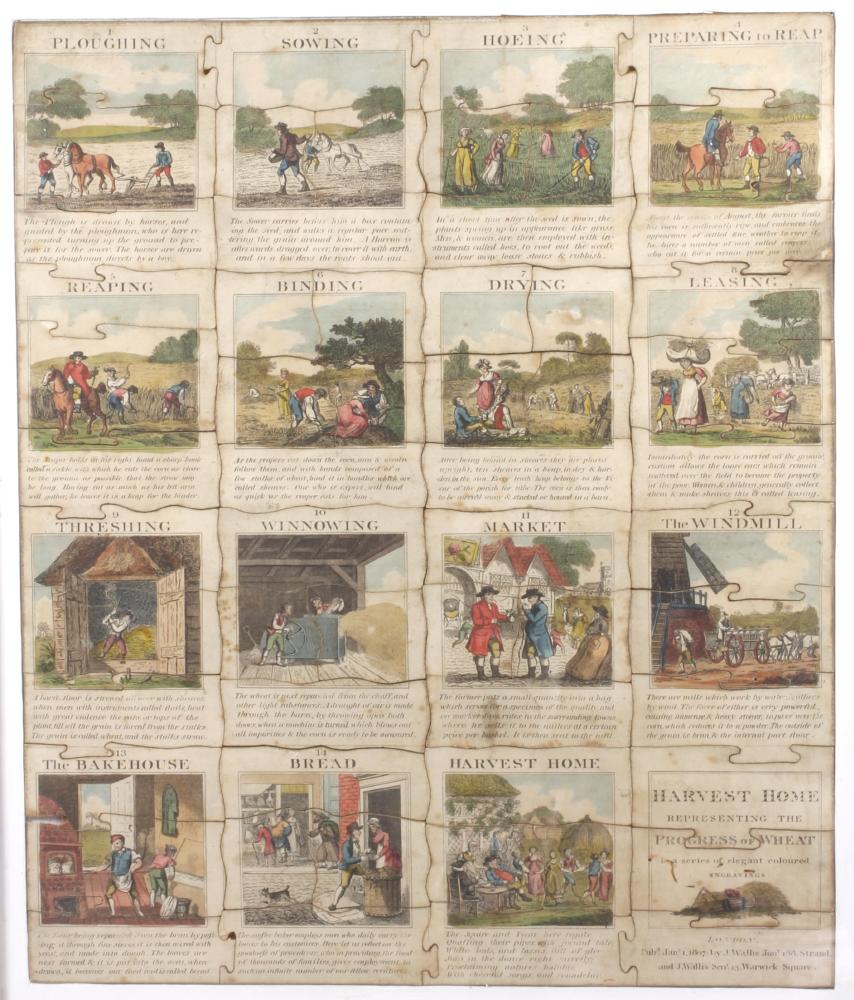 A George III jigsaw or "dissected puzzle" by J. Wallis Jnr. and J. Wallis Snr. Image