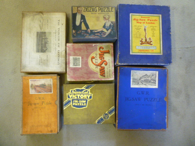 Nine jigsaw puzzles Image