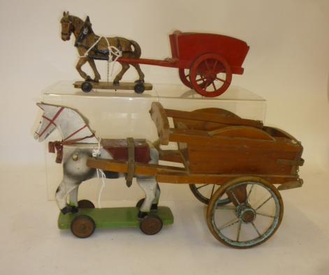 A small pull along horse and cart by Patterson Edwards ("Leeway") Image