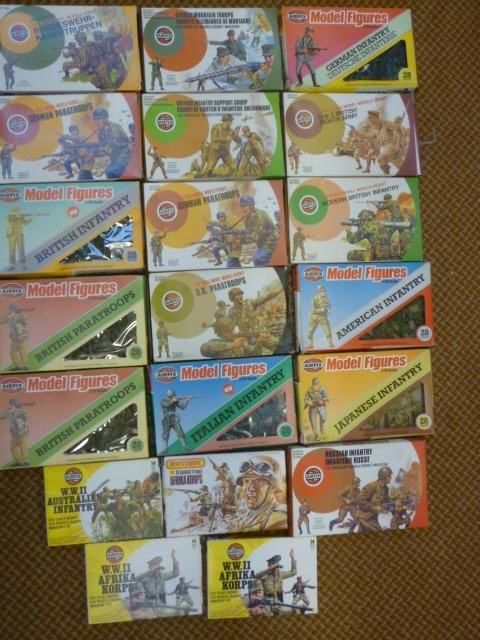 Forty four plastic models by Airfix and others Image