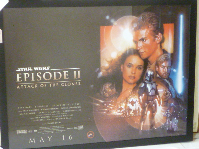 A Star Wars film poster "Episode II Attack of the Clones" (2002) Image