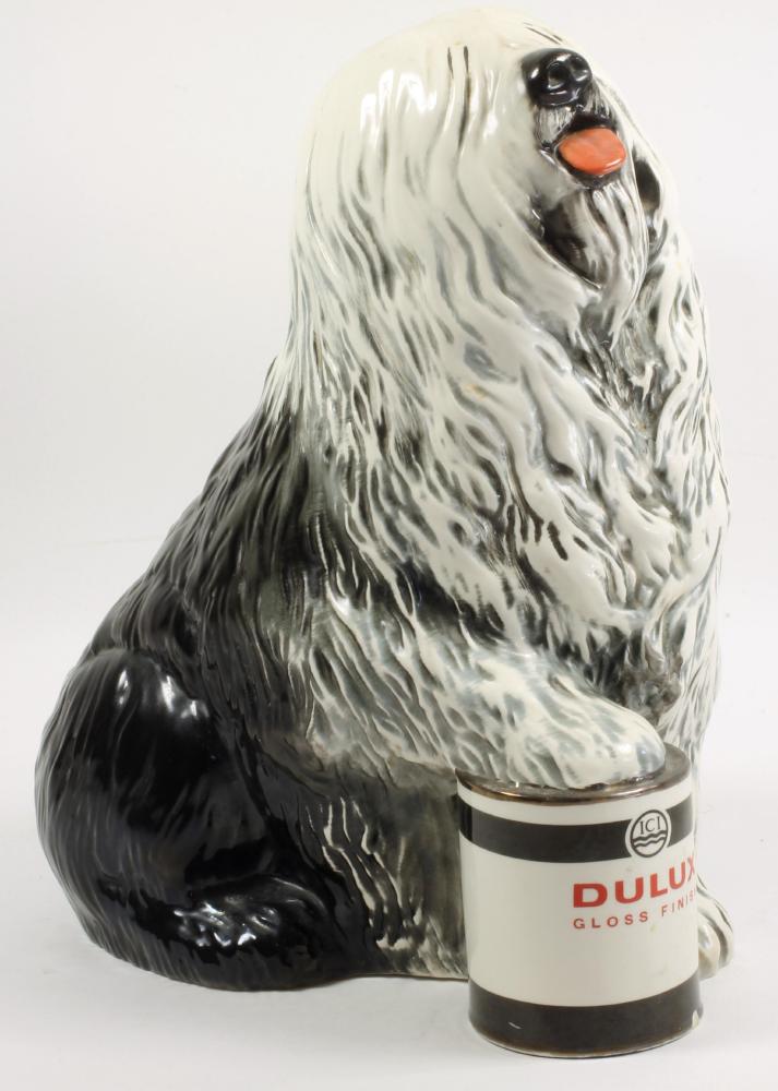 Beswick pottery Old English Sheep dog advertising Dulux Gloss Paint Image