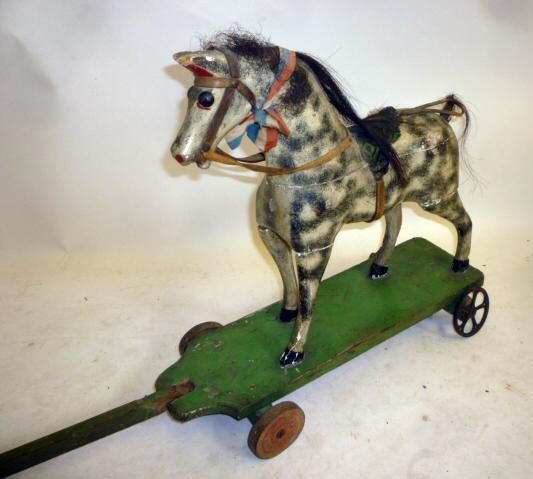 A pull-along horse Image