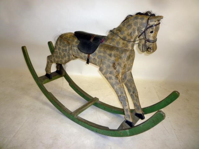A medium rocking horse on bow rockers Image