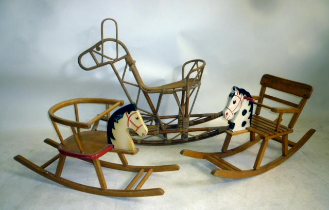 A toddler's chair rocking horse Image