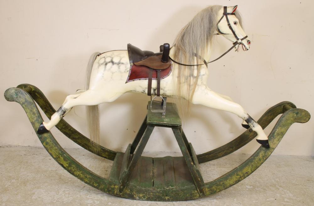 An extra large rocking horse Image
