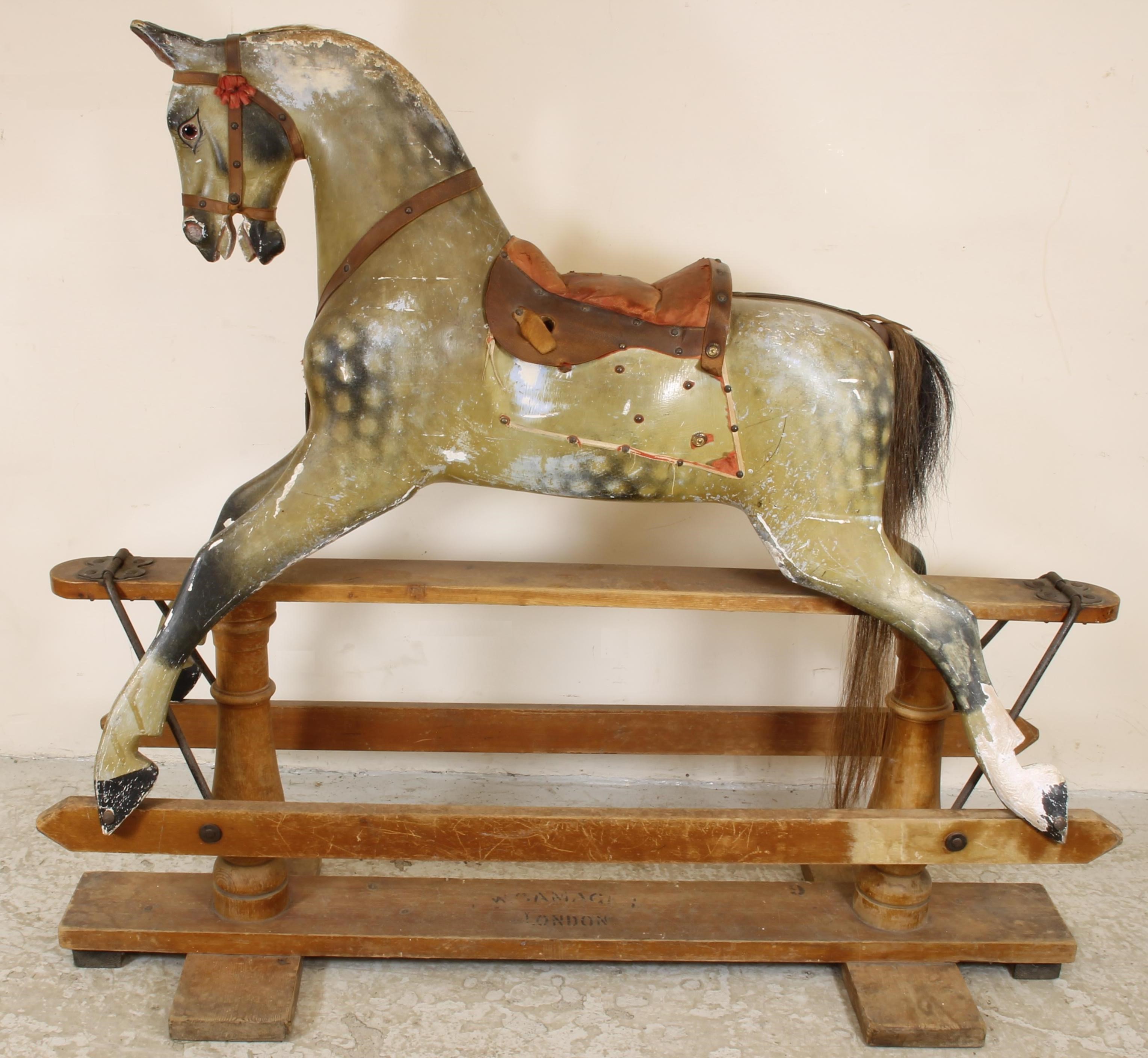 A large F.H. Ayres rocking horse Image