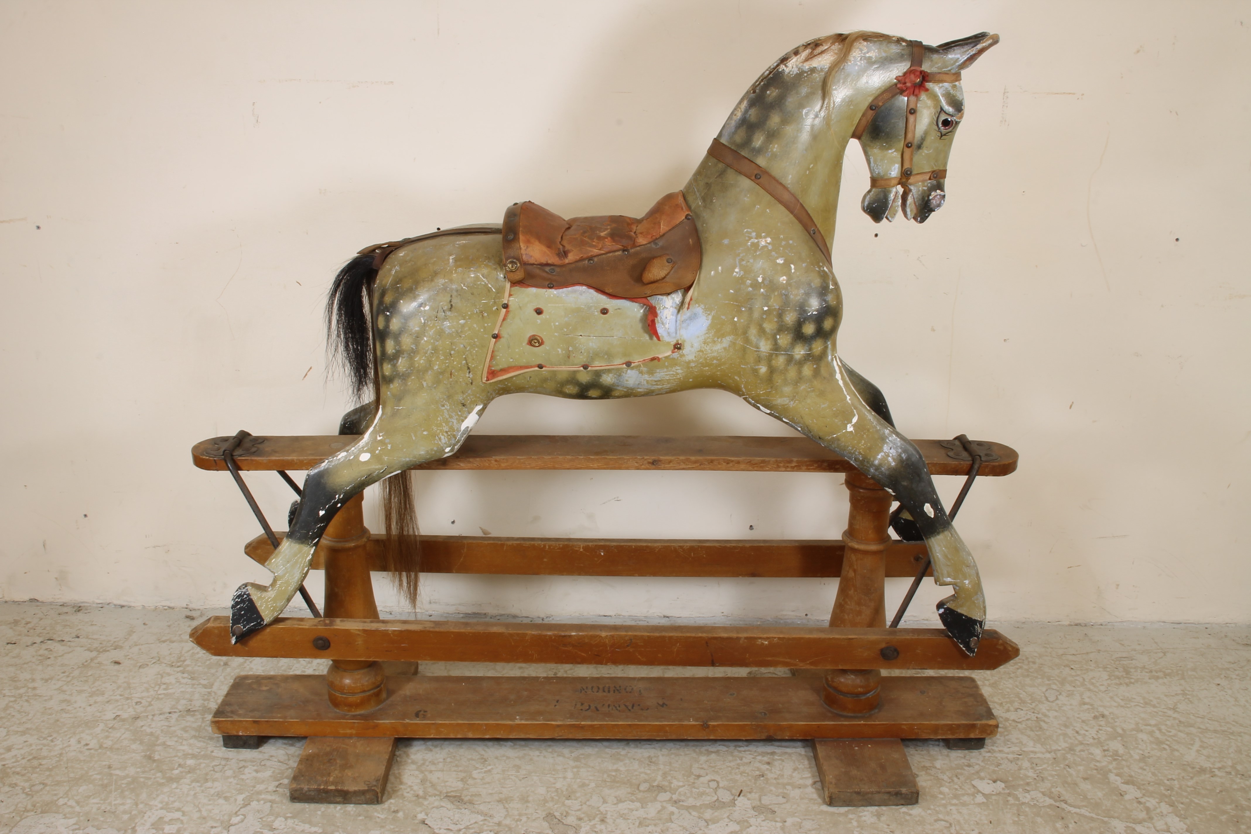 A large F.H. Ayres rocking horse Image