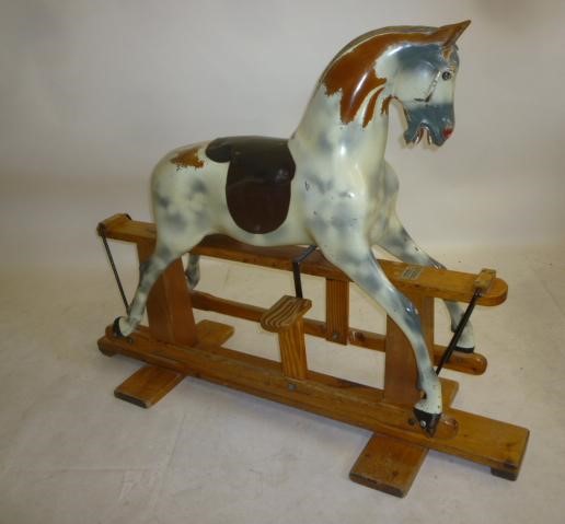 A Haddon medium "school" horse on safety stand Image