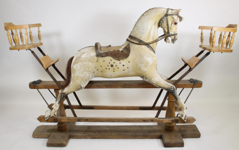 An extra large rocking horse by F.H. Ayres Image