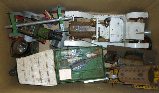 Four Mamod models comprising Steam Wagon Image