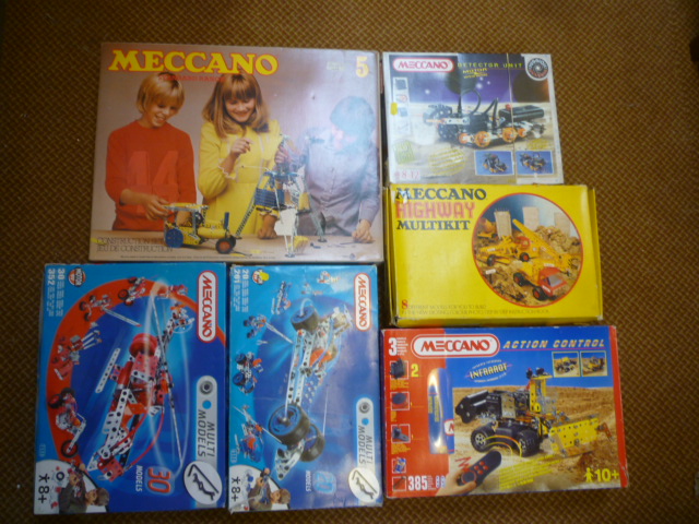 Six Meccano Sets comprising Action Control Image
