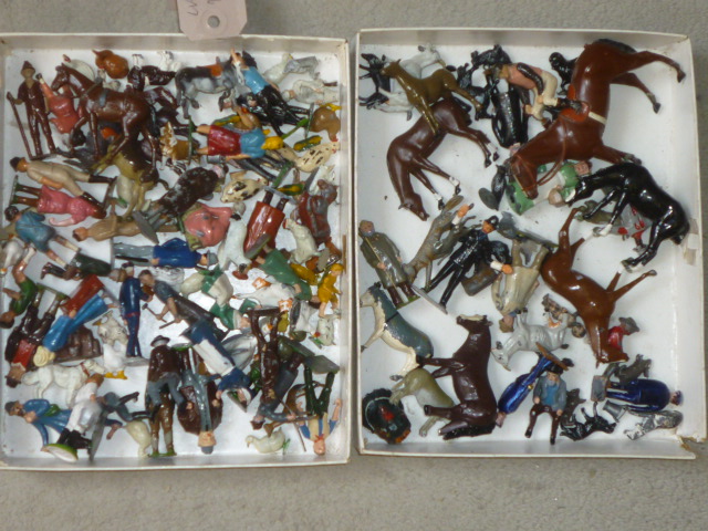 A quantity of Britains and other farm figures Image