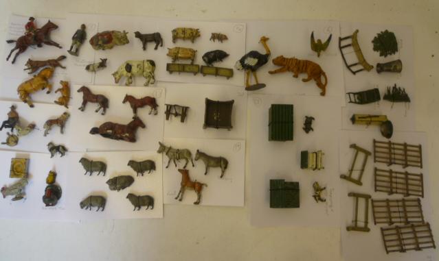 Approximately sixty metal animals Image