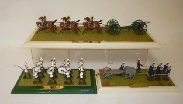 Forty seven various individual painted metal military figures including Britains Image